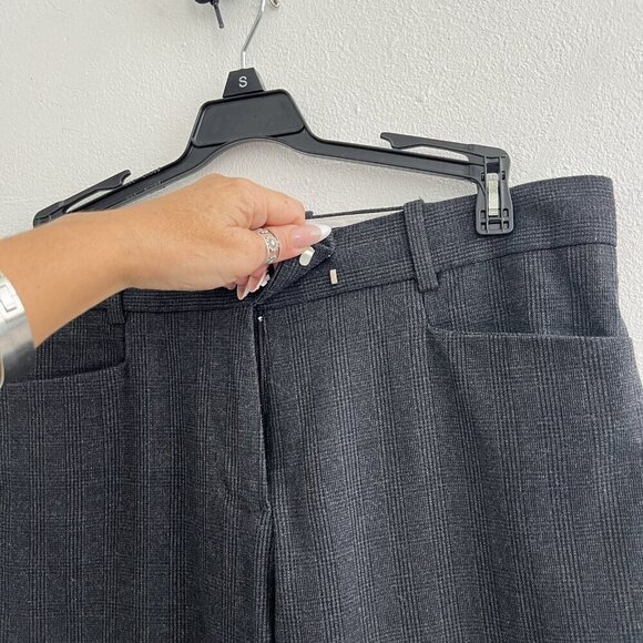 NWOT Gap Modern Bootcut pants 4R Gray Pinstripe Slacks Trousers - Picture 5 of 9